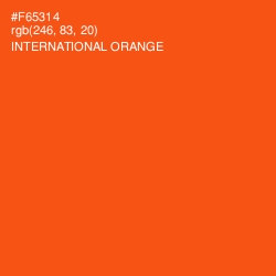 #F65314 - International Orange Color Image